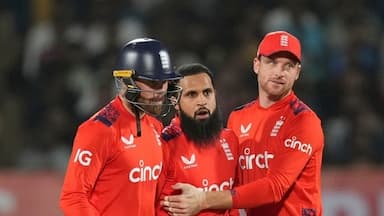 Adil Rashid led a clinical bowling performance from England as they beat India by 26 runs in Rajkot in the third T20I and tus stayed alive in the five-match series.&nbsp;