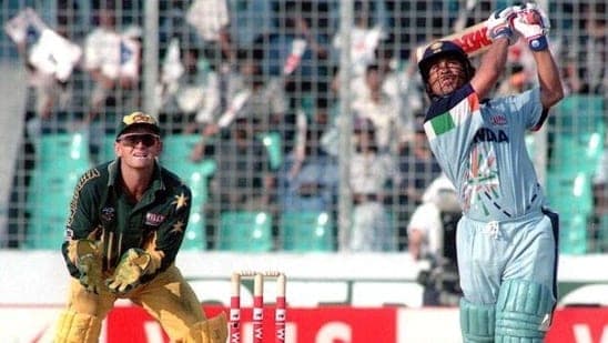 File photo of Sachin Tendulkar in India vs Australia in 1998 Champions Trophy