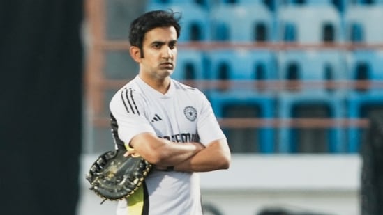 India head coach Gautam Gambhir during a training session.