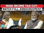 Budget: Income Tax Cut - Zero Tax Up To <span class='webrupee'>₹</span>12 Lakhs Per Annum | Nirmala | PM Modi